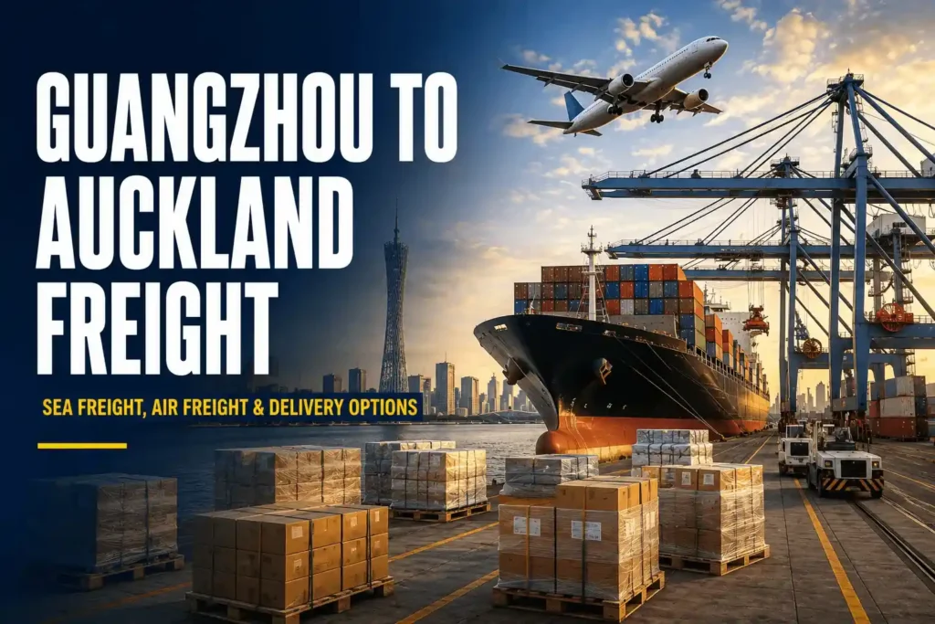 Guangzhou to Auckland freight by sea and air