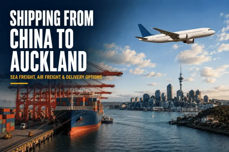 Shipping from China to Auckland by sea and air freight