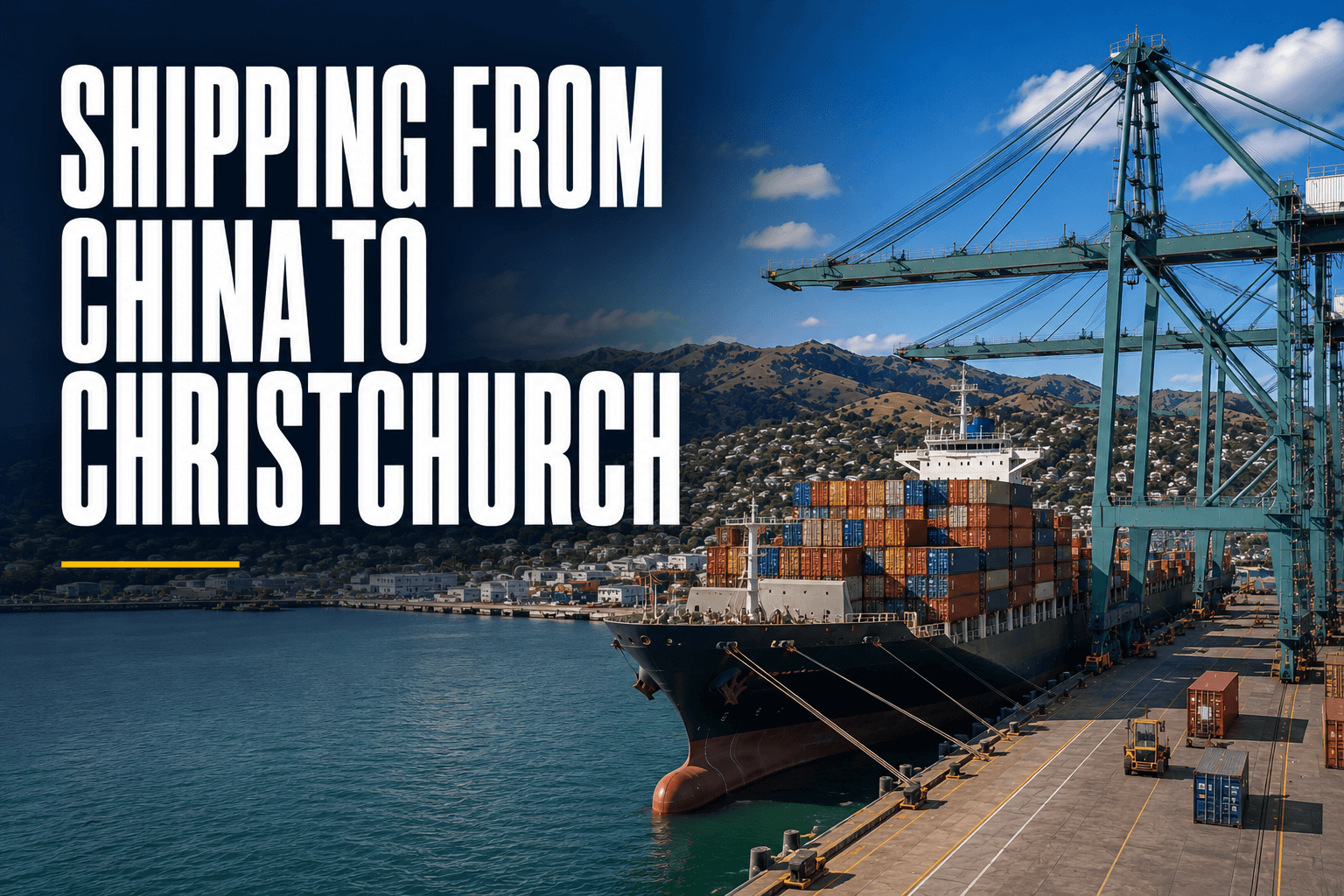 Shipping from China to Christchurch through Lyttelton port