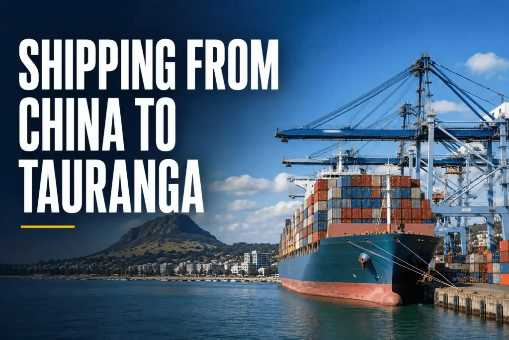 Shipping from China to Tauranga through the container port