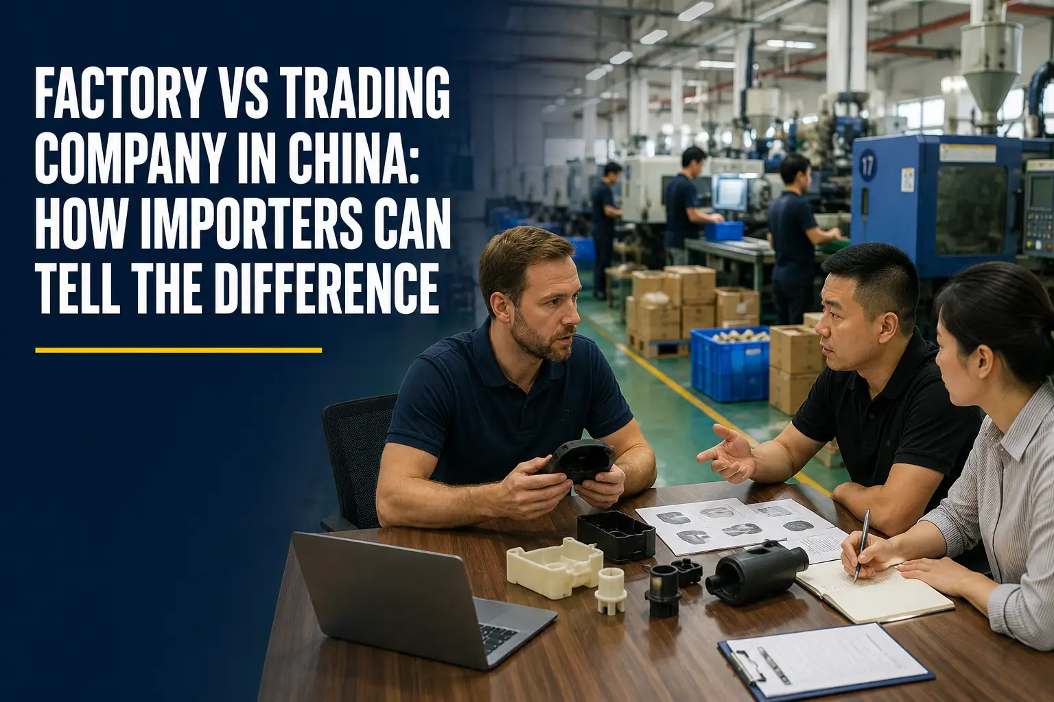 Importer comparing a factory vs trading company in China